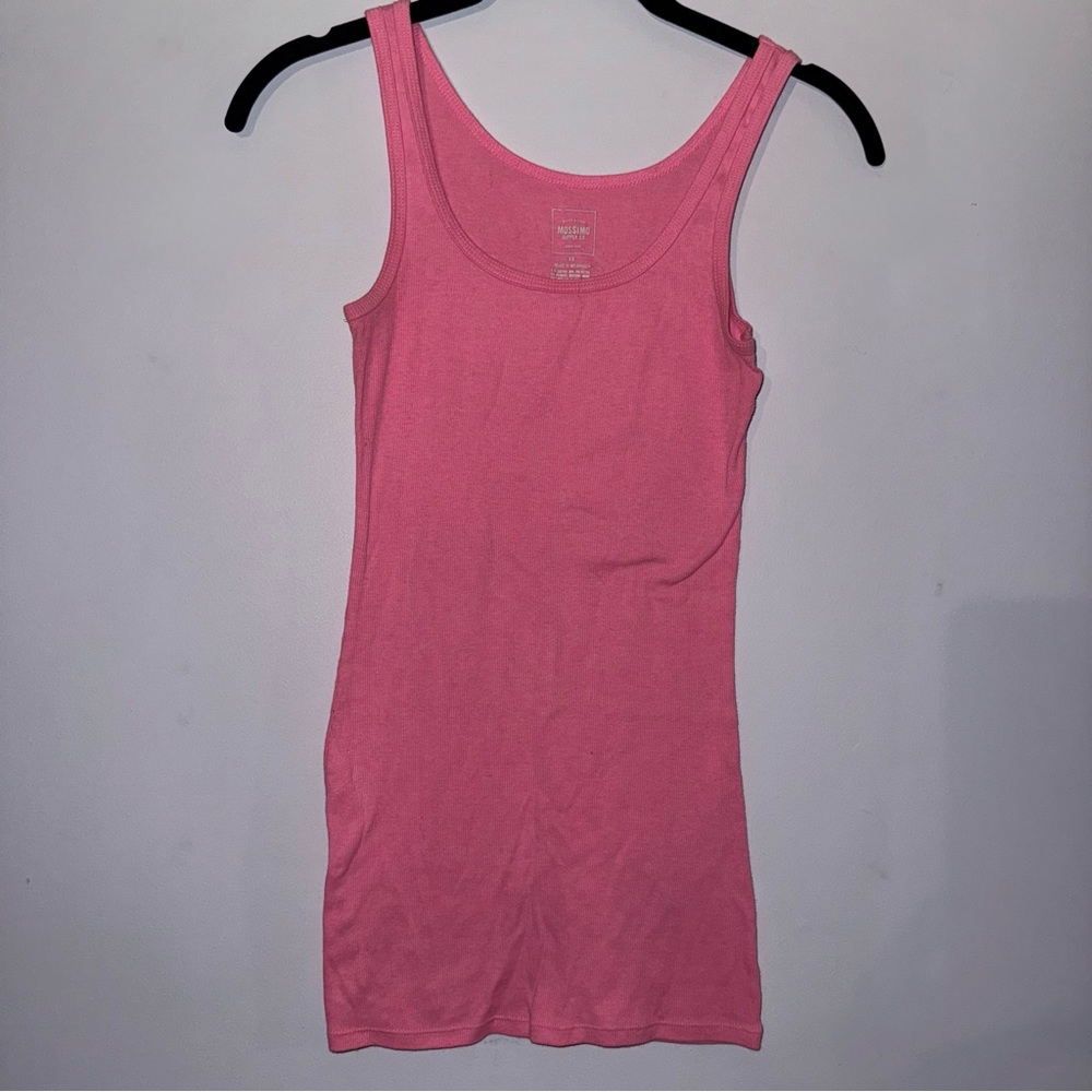 Mossimo supply co women’s size small ribbed tank top pink